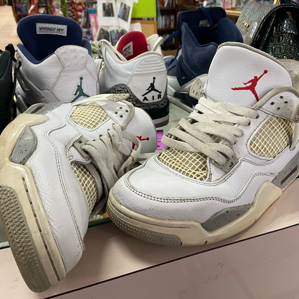 Nike Air Jordan 4 Retro GS White Oreo Men's Shoes - Size 7Y - Ships Now